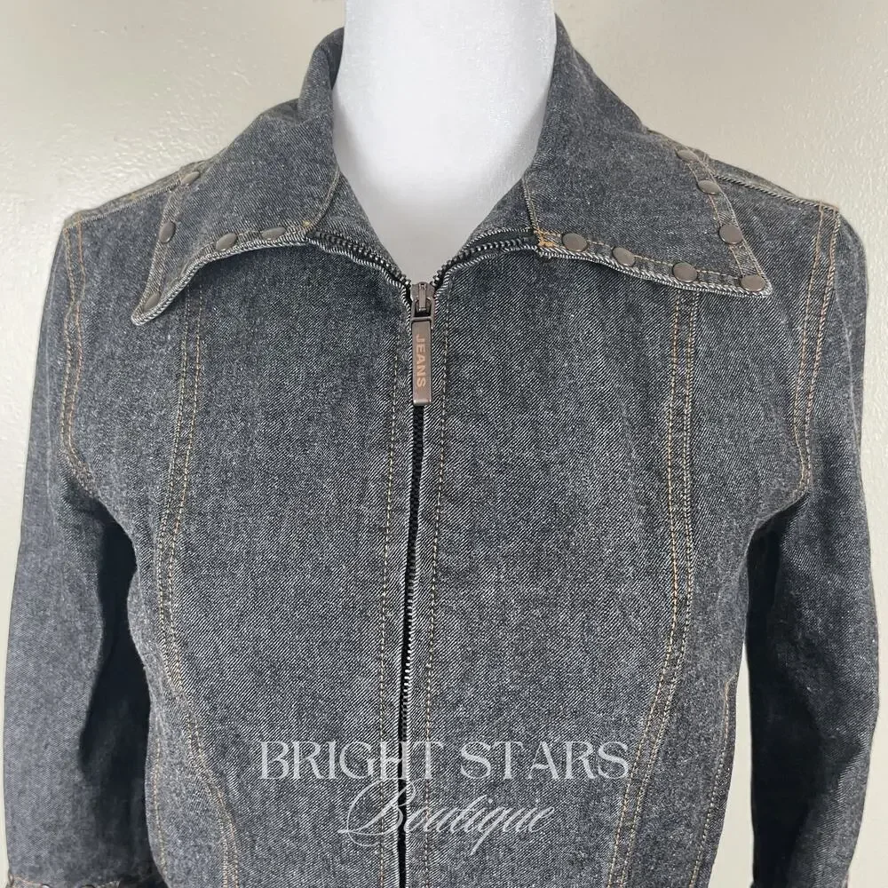 Rare Vintage Dark Denim Studded Jacket ASO Willow Rosenberg BtVS Y2K